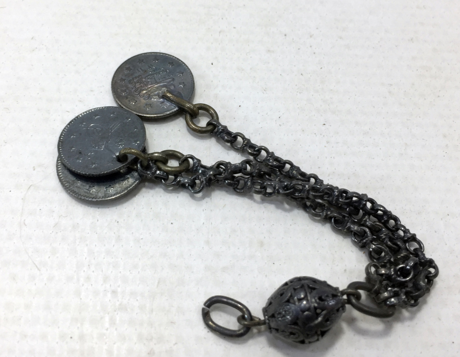 OSMANLI DÖNEMİ TELKARİ İŞÇİLİKLİ GÜMÜŞ TESBİH PÜSKÜLÜ