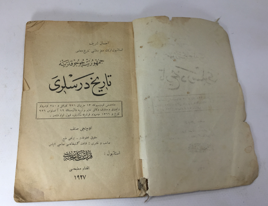 1927 TARİHLİ CUMHURİYET ÇOCUKLARINA TARİH DERSLERİ