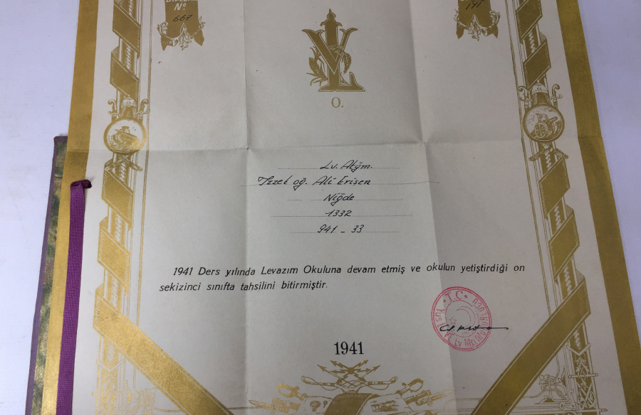 1941 YILI ÇİL KONDİSYONDA LEVAZIM ASTEĞMEN DİPLOMASI