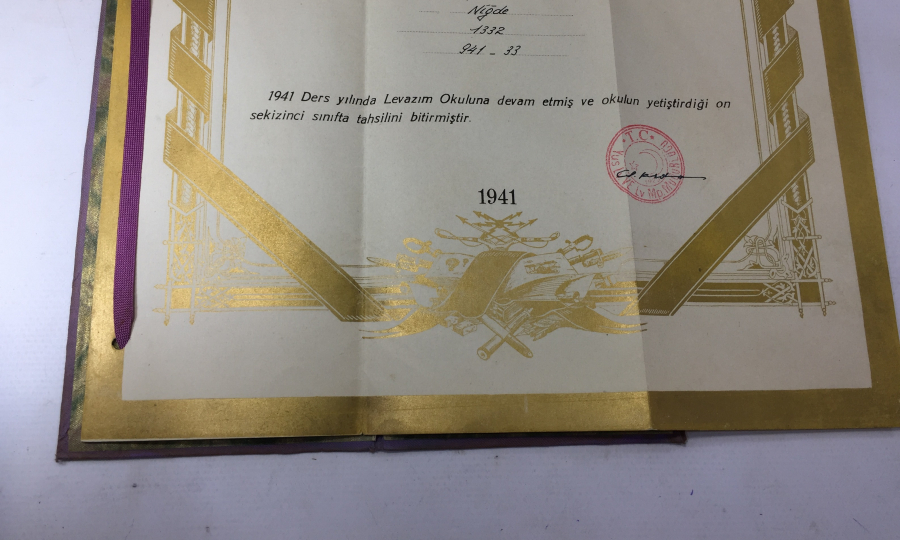 1941 YILI ÇİL KONDİSYONDA LEVAZIM ASTEĞMEN DİPLOMASI