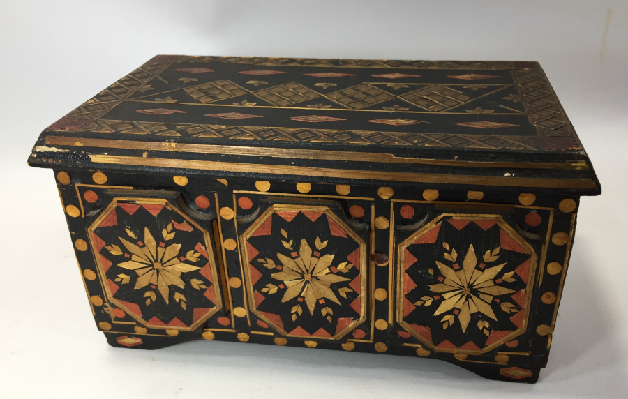 CUMHURİYET BAŞLARI SAMAN İŞİ MÜCEVHER KUTUSU