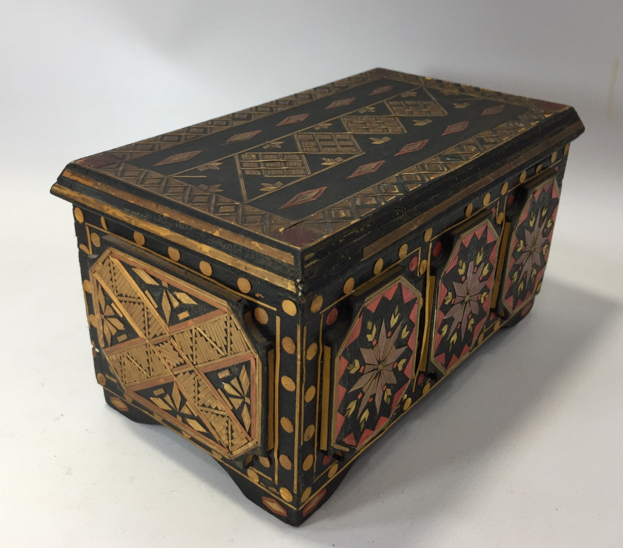 CUMHURİYET BAŞLARI SAMAN İŞİ MÜCEVHER KUTUSU