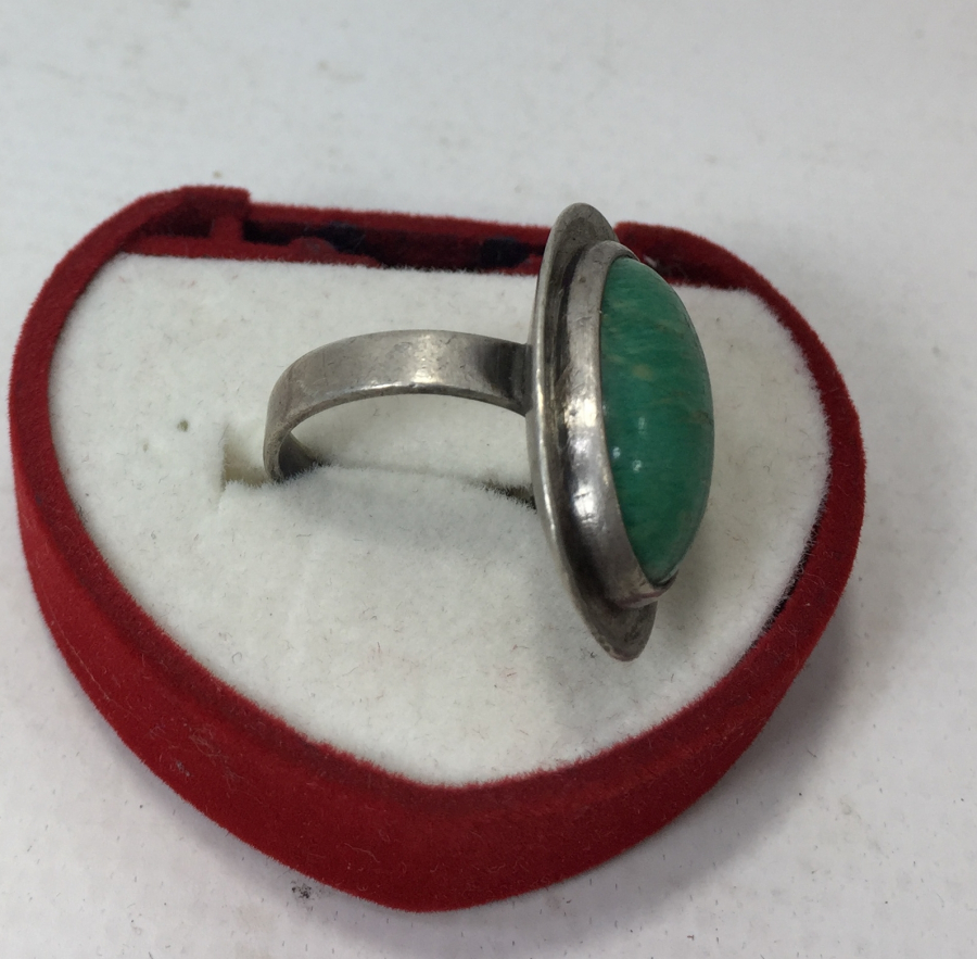 DOĞAL TAŞLI GÜMÜŞ YÜZÜK