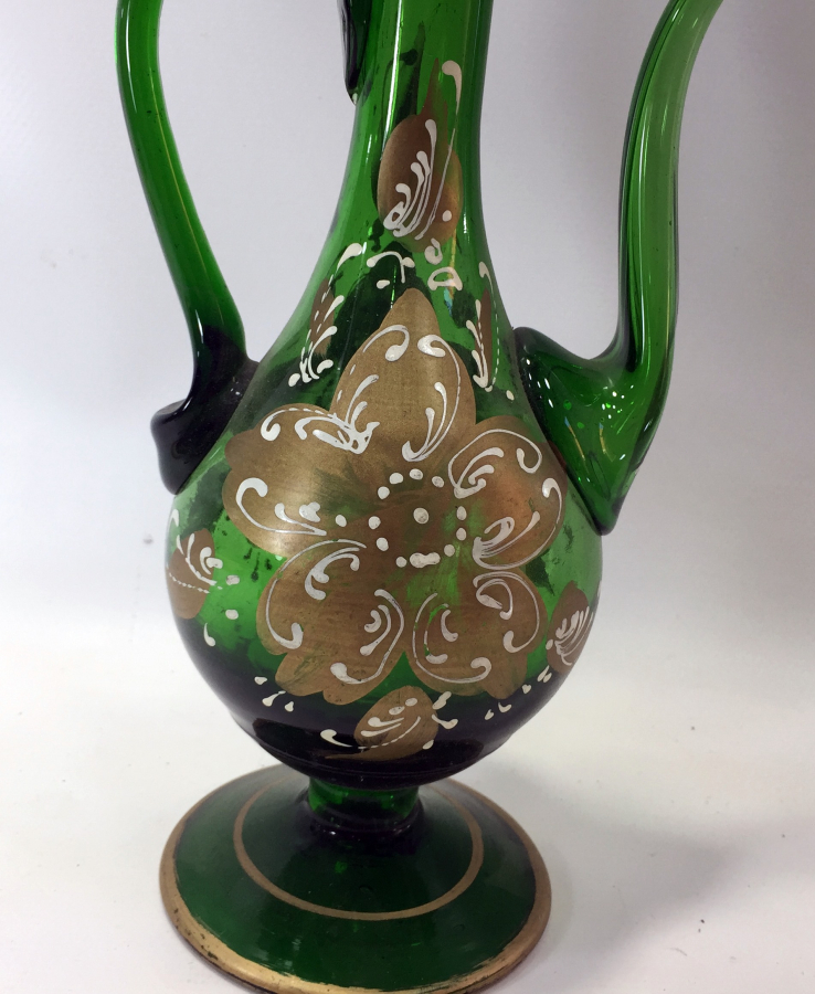 KOPARMA CAMDAN EL BOYAMA ANTİKA İBRİK