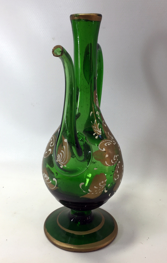 KOPARMA CAMDAN EL BOYAMA ANTİKA İBRİK