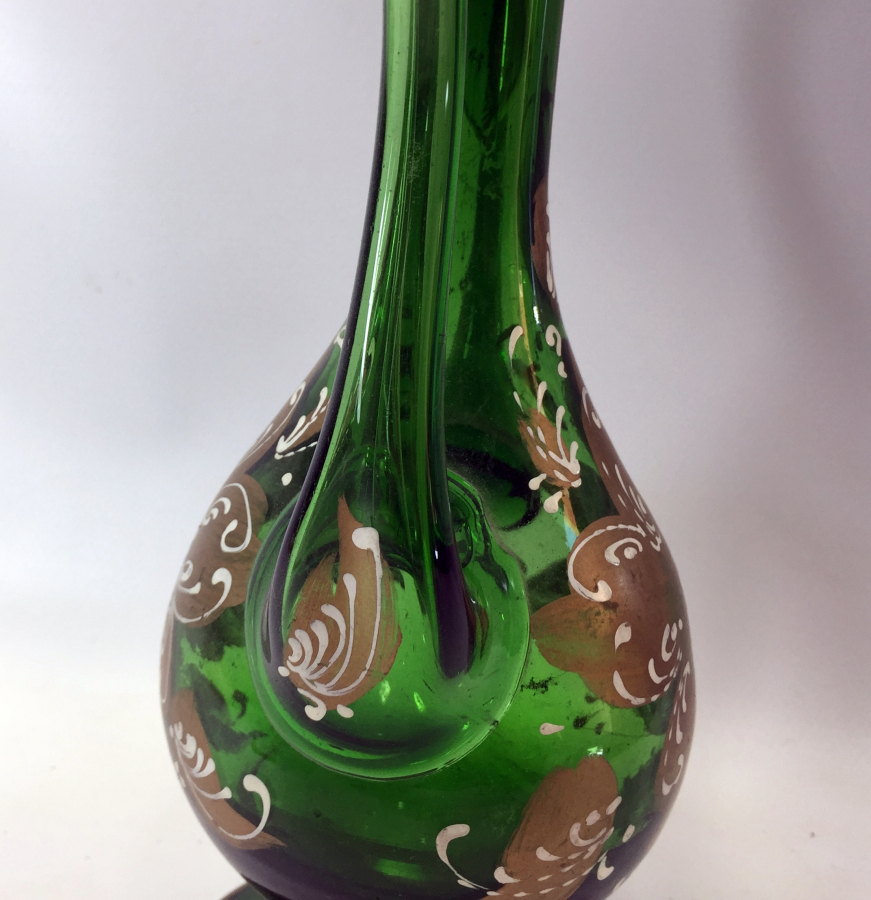 KOPARMA CAMDAN EL BOYAMA ANTİKA İBRİK