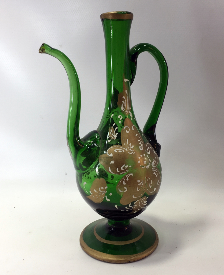 KOPARMA CAMDAN EL BOYAMA ANTİKA İBRİK