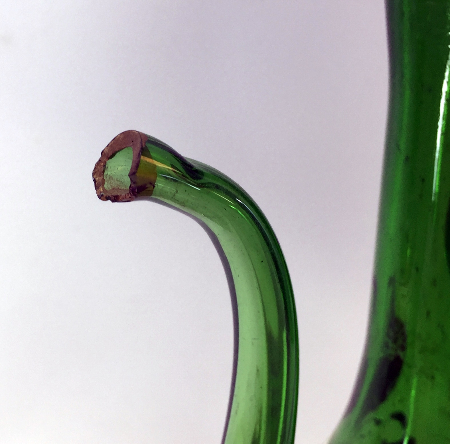 KOPARMA CAMDAN EL BOYAMA ANTİKA İBRİK