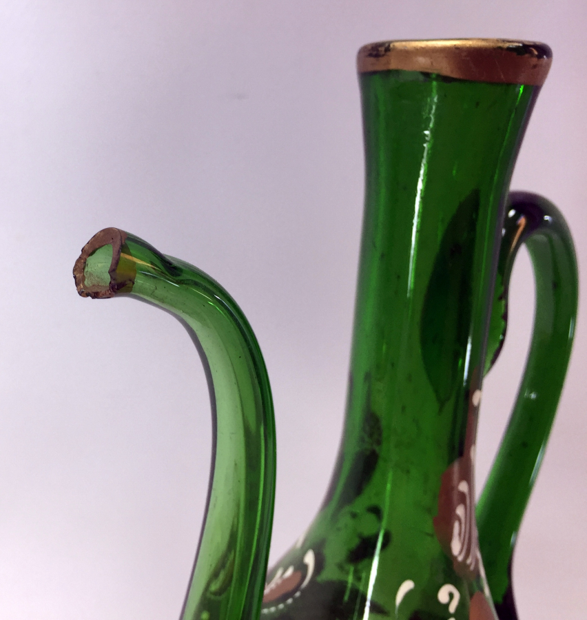 KOPARMA CAMDAN EL BOYAMA ANTİKA İBRİK