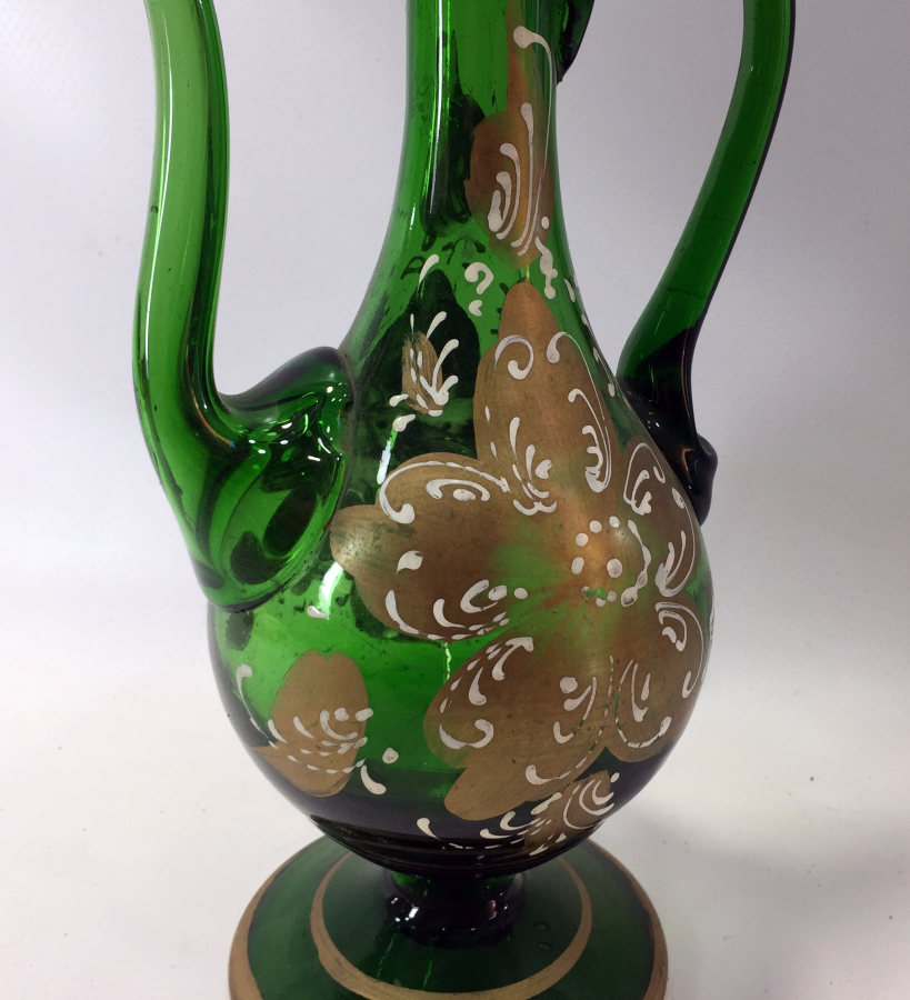 KOPARMA CAMDAN EL BOYAMA ANTİKA İBRİK