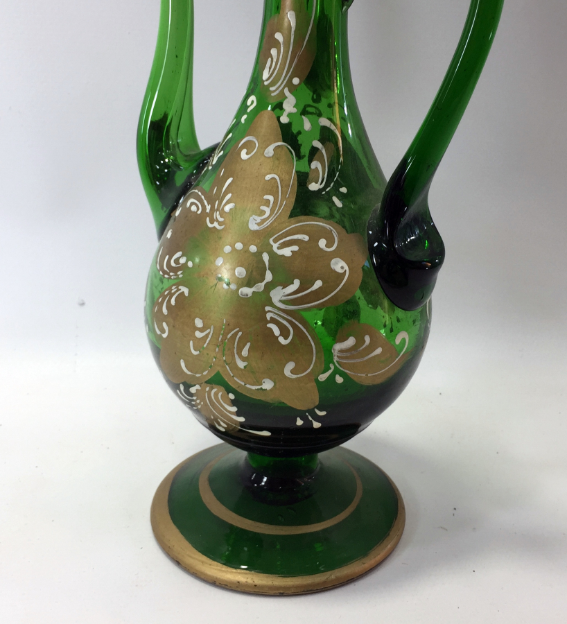 KOPARMA CAMDAN EL BOYAMA ANTİKA İBRİK