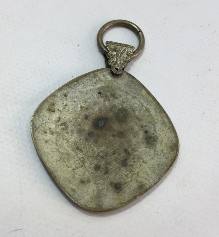 OSMANLI DÖNEM RUM İŞİ AZİZ GEORGE NİN EJDERHAYI YENME SAHNESİ OLAN MADALYON