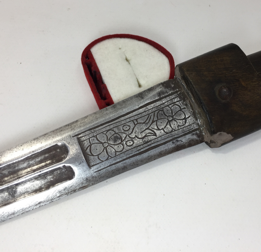 OSMANLI DÖNEMİ ÇOK NADİR GERGEDAN BOYNUZU SAPLI KÜRT KAMASI