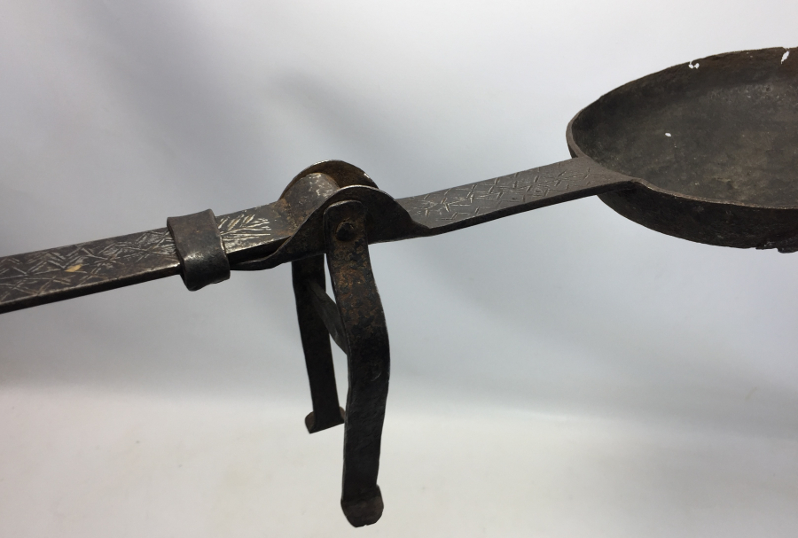 OSMANLI DÖNEMİ NADİR FORMDA BÜYÜK BOY KAHVE KAVURMA TAVASI