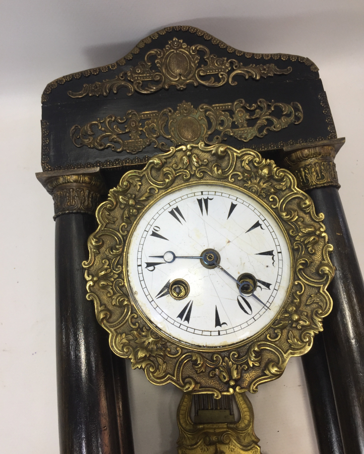 OSMANLI DÖNEMİ OSMANLICA KADRANLI ÇOK NADİR ŞÖMİNE SAATİ