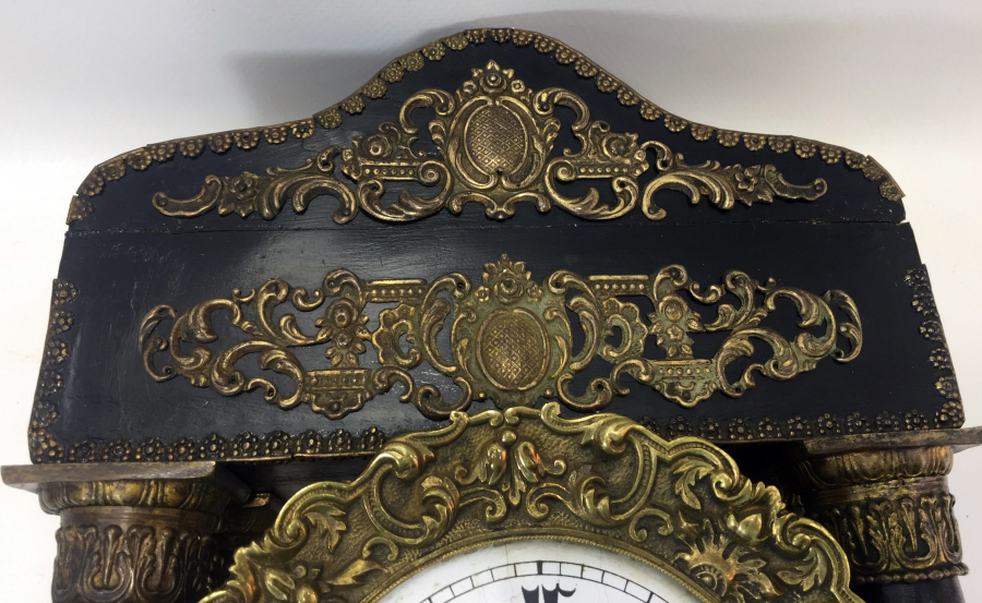 OSMANLI DÖNEMİ OSMANLICA KADRANLI ÇOK NADİR ŞÖMİNE SAATİ