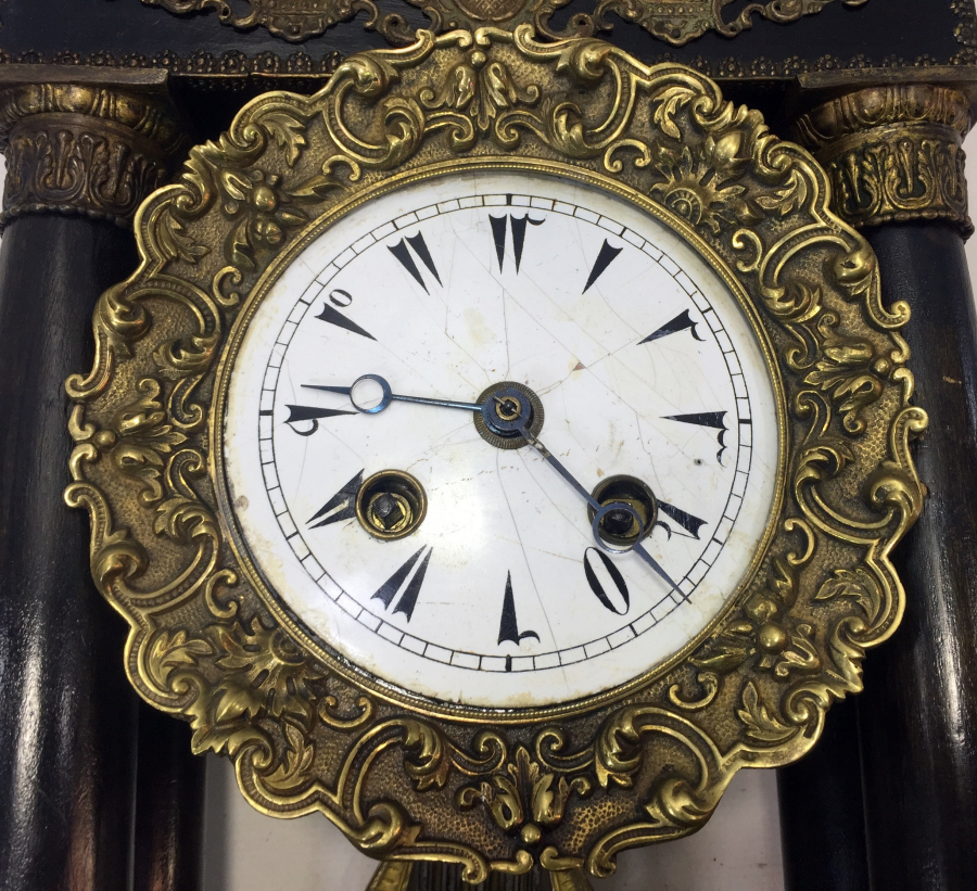 OSMANLI DÖNEMİ OSMANLICA KADRANLI ÇOK NADİR ŞÖMİNE SAATİ