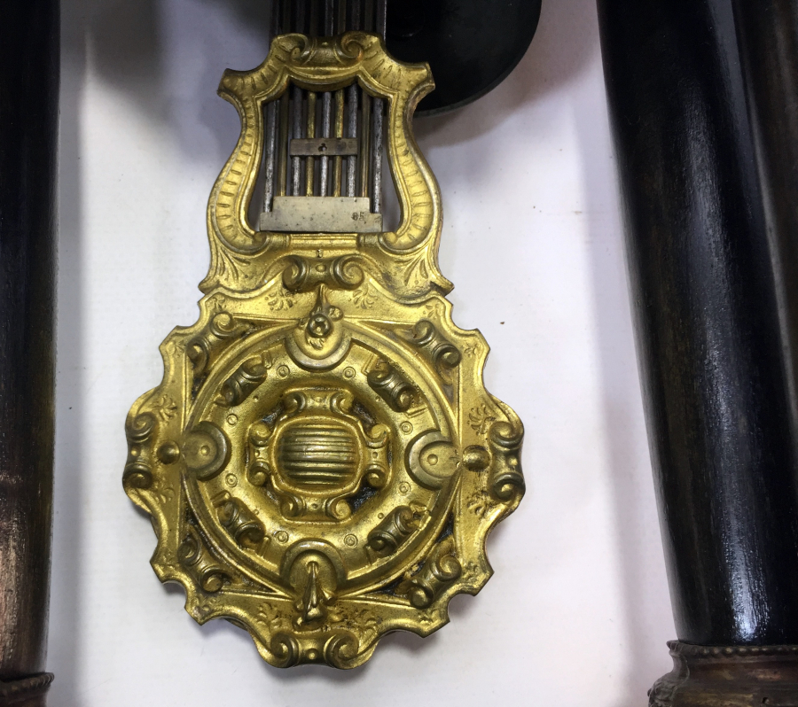 OSMANLI DÖNEMİ OSMANLICA KADRANLI ÇOK NADİR ŞÖMİNE SAATİ