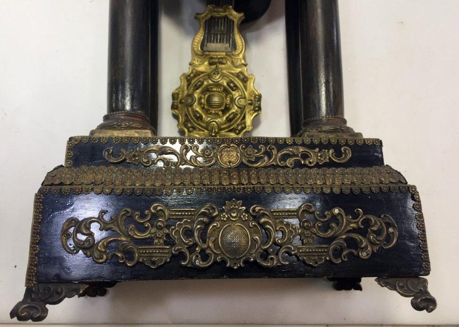 OSMANLI DÖNEMİ OSMANLICA KADRANLI ÇOK NADİR ŞÖMİNE SAATİ