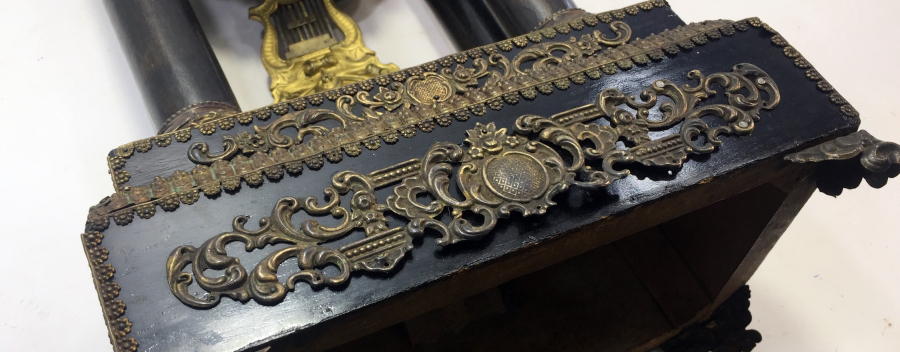 OSMANLI DÖNEMİ OSMANLICA KADRANLI ÇOK NADİR ŞÖMİNE SAATİ