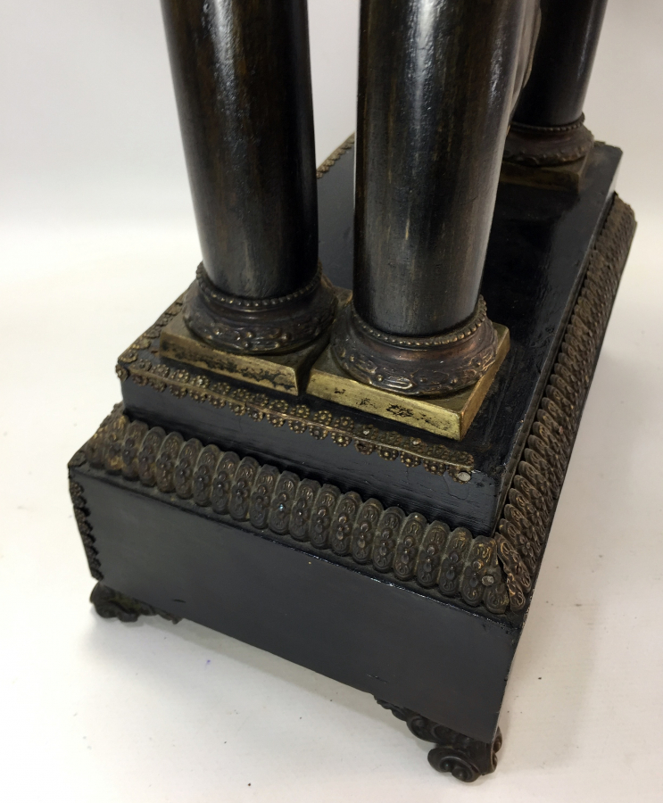 OSMANLI DÖNEMİ OSMANLICA KADRANLI ÇOK NADİR ŞÖMİNE SAATİ