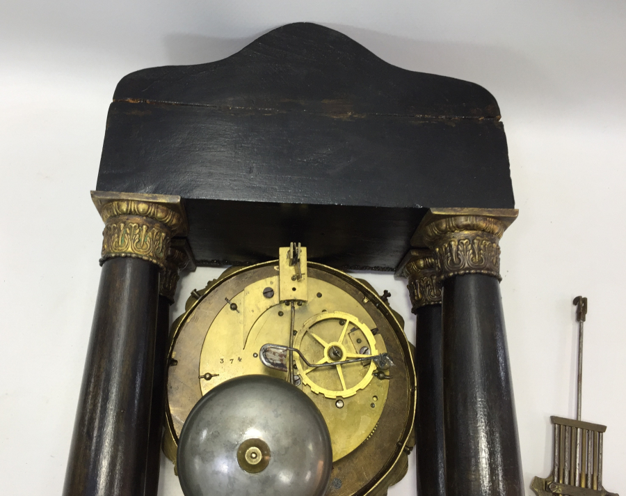 OSMANLI DÖNEMİ OSMANLICA KADRANLI ÇOK NADİR ŞÖMİNE SAATİ