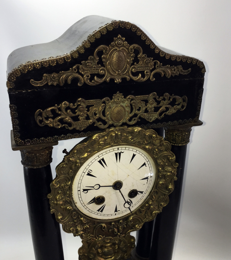 OSMANLI DÖNEMİ OSMANLICA KADRANLI ÇOK NADİR ŞÖMİNE SAATİ