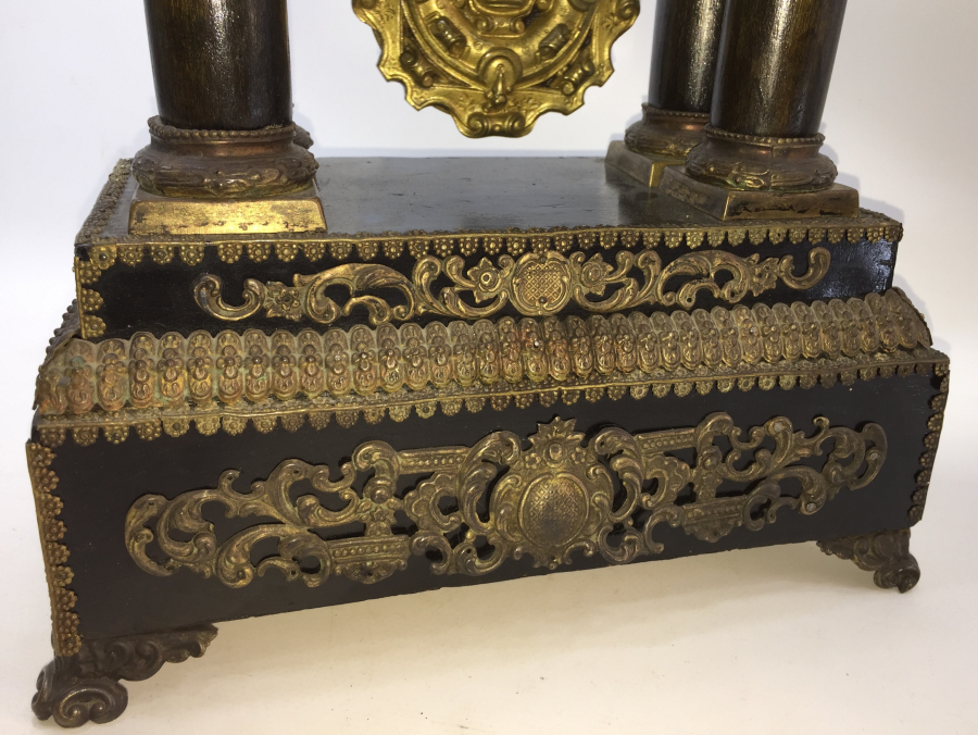 OSMANLI DÖNEMİ OSMANLICA KADRANLI ÇOK NADİR ŞÖMİNE SAATİ