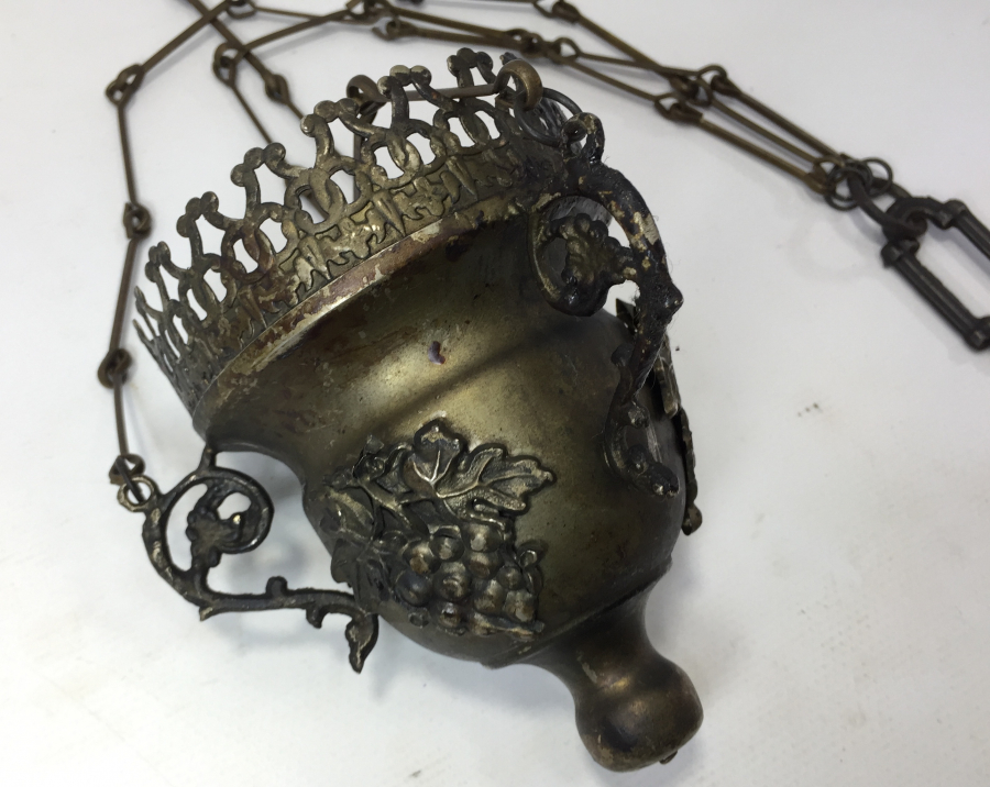 OSMANLI DÖNEMİ RUM İŞİ PERÇİNLİ KANDİL