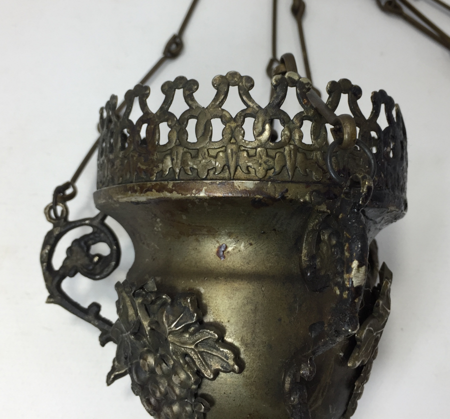 OSMANLI DÖNEMİ RUM İŞİ PERÇİNLİ KANDİL