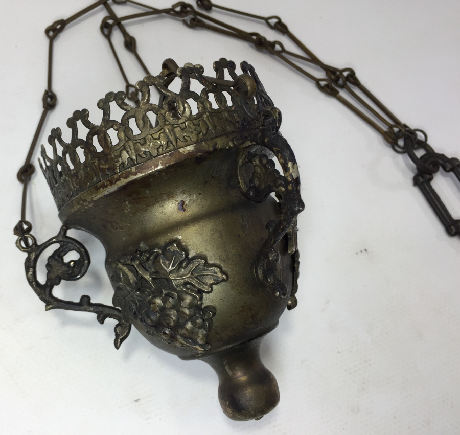 OSMANLI DÖNEMİ RUM İŞİ PERÇİNLİ KANDİL