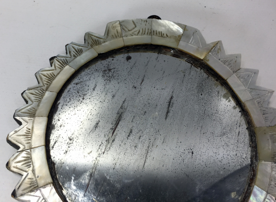 OSMANLI DÖNEMİ SEDEF İŞÇİLİKLİ NADİR GELİN AYNASI