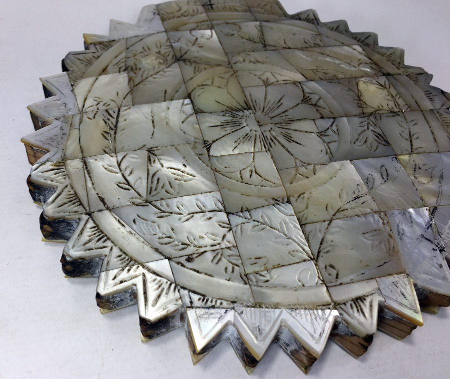 OSMANLI DÖNEMİ SEDEF İŞÇİLİKLİ NADİR GELİN AYNASI