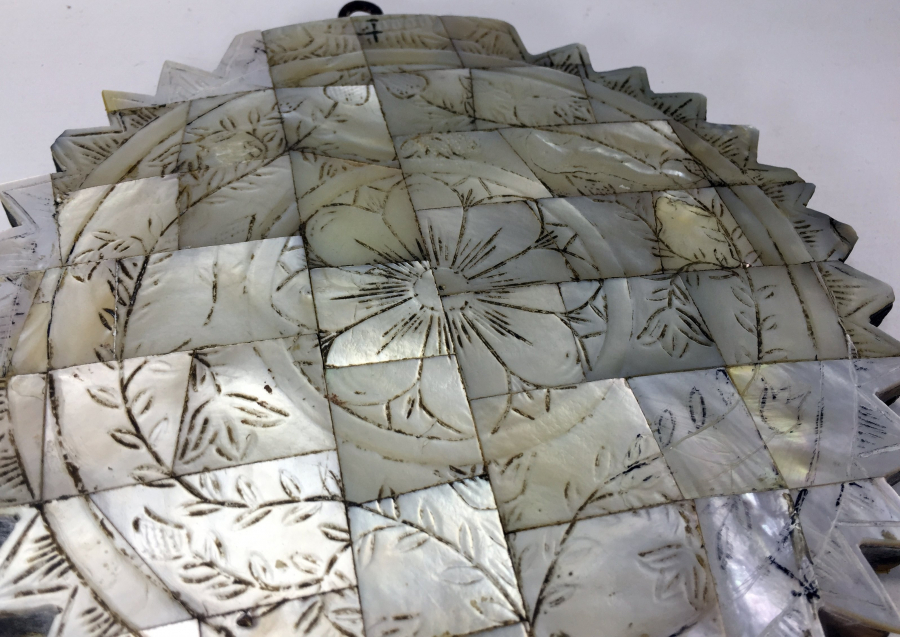 OSMANLI DÖNEMİ SEDEF İŞÇİLİKLİ NADİR GELİN AYNASI