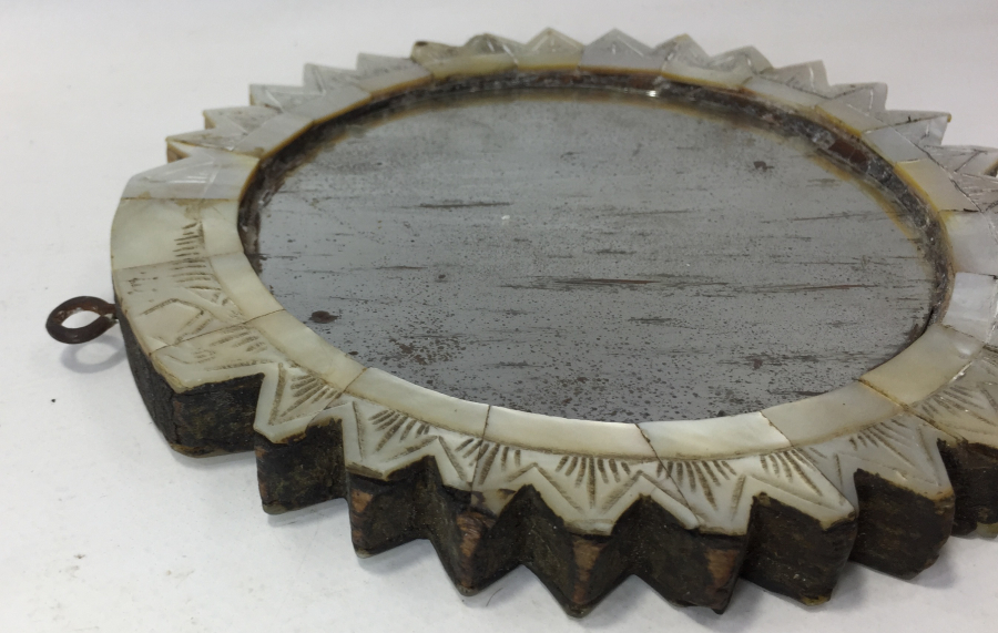 OSMANLI DÖNEMİ SEDEF İŞÇİLİKLİ NADİR GELİN AYNASI