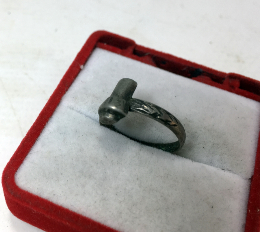 OSMANLI DÖNEMİ SİKKE FORMLU GÜMÜŞ DERVİŞ YÜZÜĞÜ