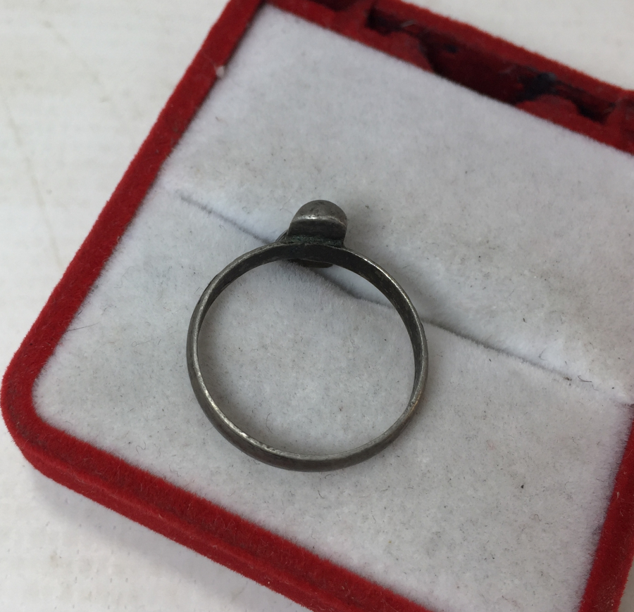 OSMANLI DÖNEMİ SİKKE FORMLU GÜMÜŞ DERVİŞ YÜZÜĞÜ