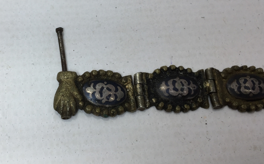 ÜZERİNDE FATMA ANAMIZIN ELİ BULUNAN SAVATLI OSMANLI BİLEKLİK - NAZAR TILSIMLI