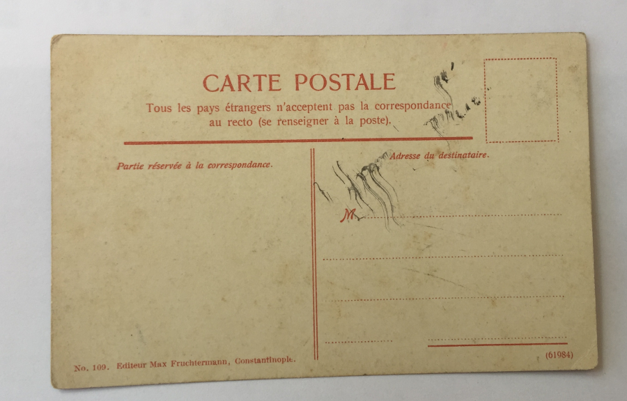 YENİÇERİ AĞASININ KONUM VE GİYİMLERİNİ GÖSTERİR OSMANLI DÖNEMİ KARTPOSTAL