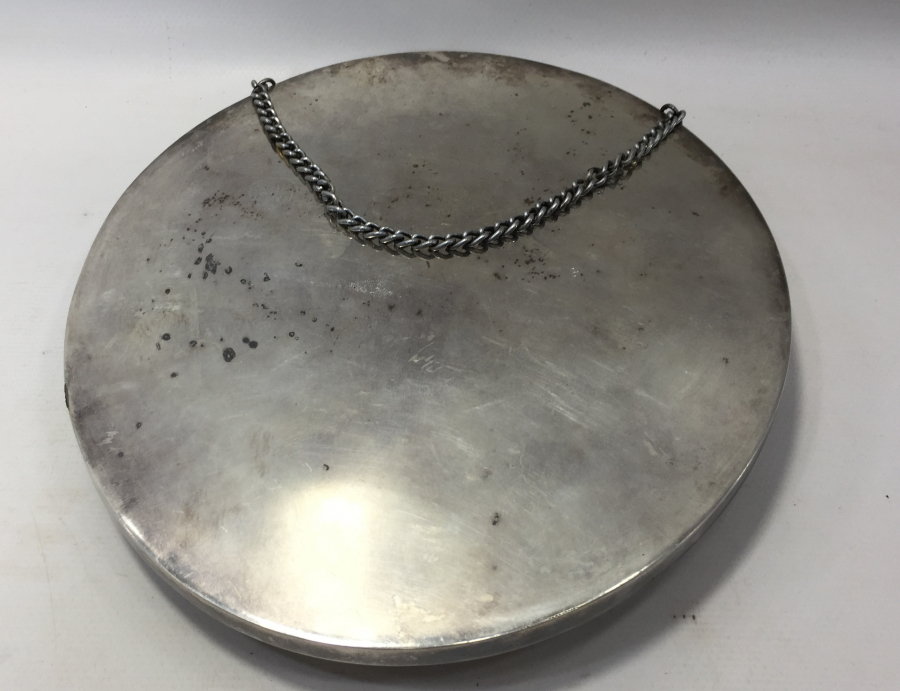 ARKASI OSMANLICA YAZILI VE OSMANLI DEVLET ARMALI GÜMÜŞ AYNA