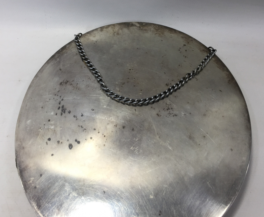 ARKASI OSMANLICA YAZILI VE OSMANLI DEVLET ARMALI GÜMÜŞ AYNA