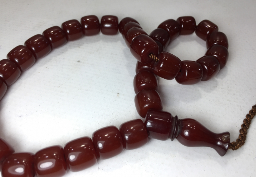 HARELİ AĞA İŞİ ANTİKA KATALİN  TESBİH