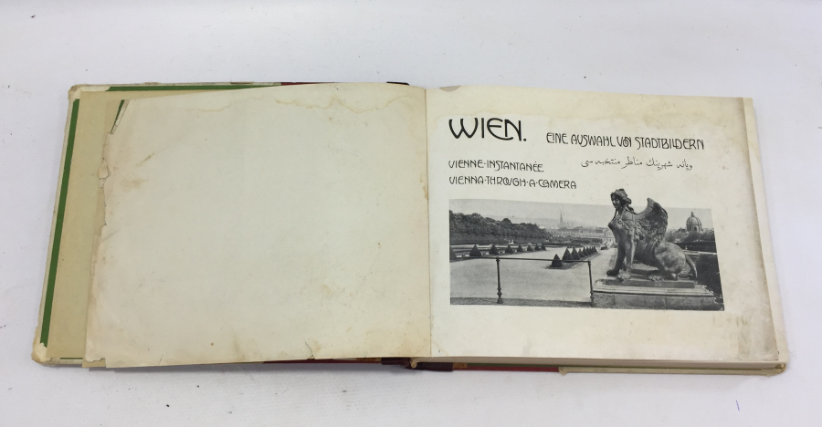 OSMANLI DÖNEMİ ÇOK NADİR VİYANA ŞEHRİNE GELEN OSMANLI DEVLET ADAMLARI İÇİN HAZIRLANMIŞ ŞEHİR KİTAPÇIĞI