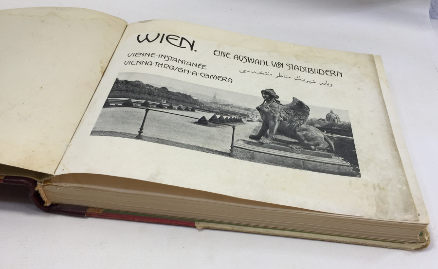 OSMANLI DÖNEMİ ÇOK NADİR VİYANA ŞEHRİNE GELEN OSMANLI DEVLET ADAMLARI İÇİN HAZIRLANMIŞ ŞEHİR KİTAPÇIĞI