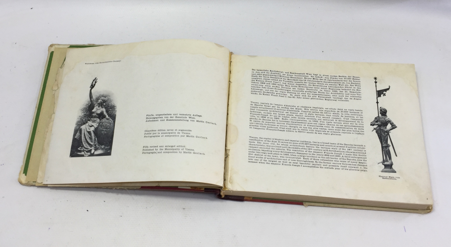 OSMANLI DÖNEMİ ÇOK NADİR VİYANA ŞEHRİNE GELEN OSMANLI DEVLET ADAMLARI İÇİN HAZIRLANMIŞ ŞEHİR KİTAPÇIĞI