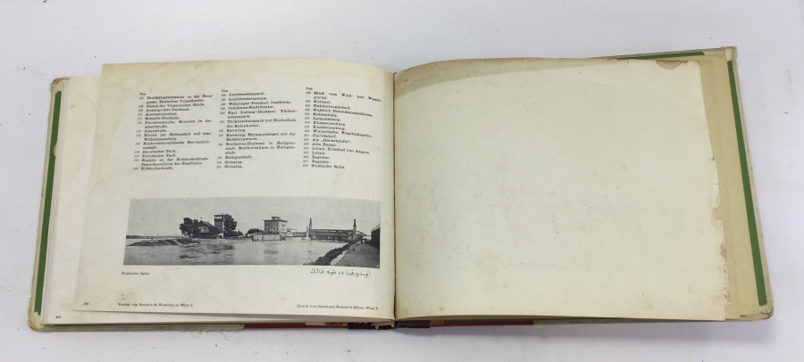 OSMANLI DÖNEMİ ÇOK NADİR VİYANA ŞEHRİNE GELEN OSMANLI DEVLET ADAMLARI İÇİN HAZIRLANMIŞ ŞEHİR KİTAPÇIĞI