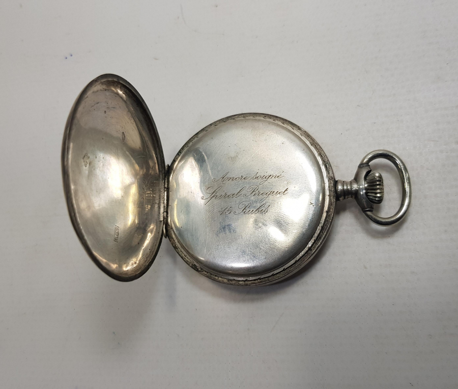 LOTUS MARKA GÜMÜŞ CEP SAATİ 