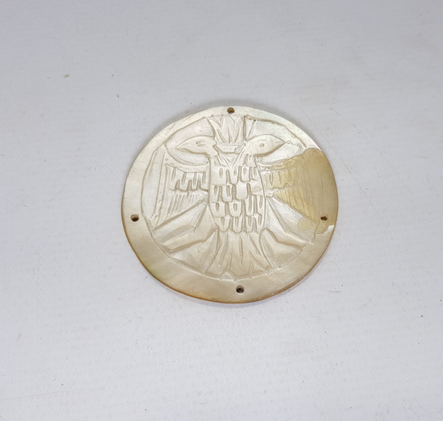 OSMANLI DÖNEMİ ÇİFT BAŞLI KARTAL MOTİFLİ SEDEF PAZUBENT