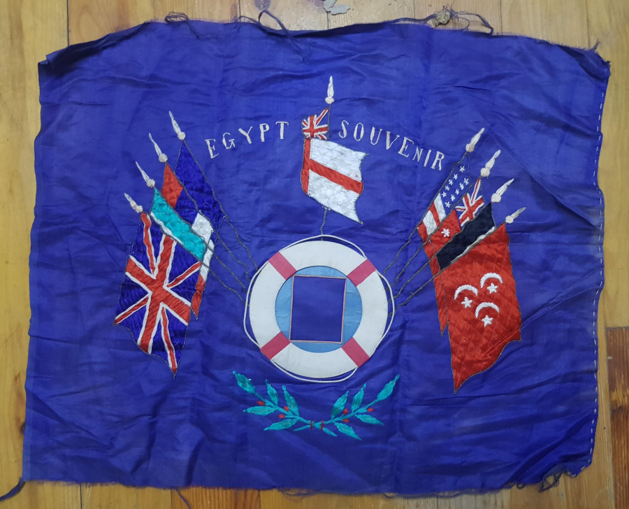 OSMANLI DÖNEMİ MISIR HİDİVLİĞİ NADİR İTTİFAK İPEK MENDİL