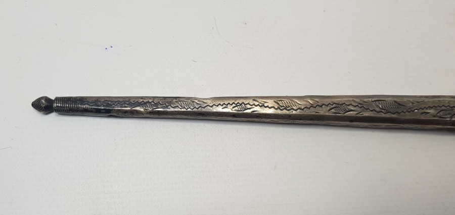 OSMANLI DÖNEMİ TEKKE İŞİ GÜMÜŞ OKUMA ÇUBUĞU 